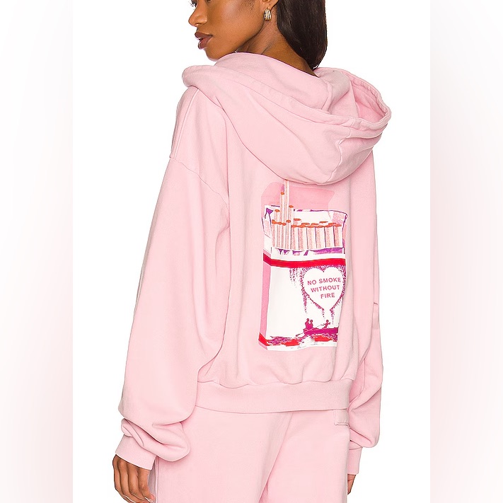 Women's Pink Graphic Hoodie- Boys Lie Limited Edition